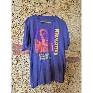 John Carpenter's Halloween Michael Myers Men's L Purple Graphic T-Shirt